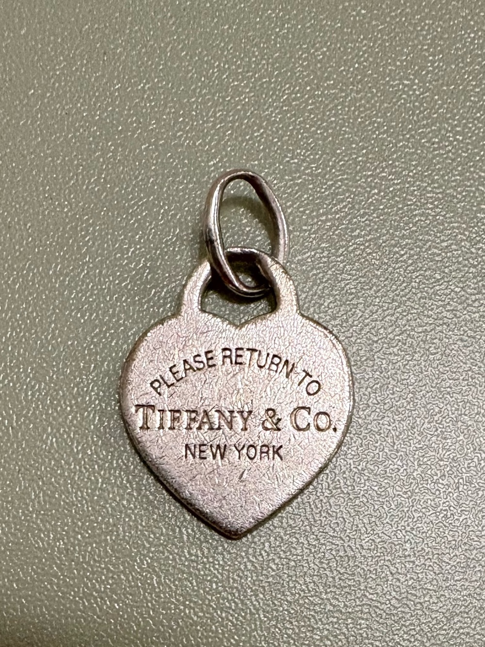 Vintage Tiffany & Co. Silver Heart Tag Charm